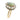 Victorian 18K Diamond Cluster Ring Catseye Chrysoberyl Yellow Gold ~2.26ctw