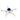Tiffany & Co. Starfish Brooch 18K and Sterling Silver With Lapis Center