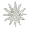 Diamond Starburst Pendant 18K White Gold ~1.94ctw Diamonds