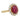 18K Ruby Diamond Halo Ring Estate Yellow Gold Size 6 ~2.59ctw