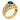 Cartier No Heat Sapphire Diamond Ring Royal Blue 18K Yellow Gold ~5.71ctw