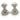 Marina B White Gold Diamond Earrings 18K Circa 1990s