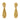 Seaman Schepps Lightship Drop Earrings in 18K Yellow Gold