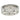 Cartier Maillon Panthère Triple Row Ring 18K White Gold Size 62