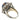 Chaumet Paris Burma No-Heat Sapphire & Diamond Cluster Ring Platinum