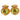 Bulgari 18K Peridot Earrings Ruby Accents 18K Yellow Gold Clip-ons