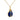 Schlumberger Tiffany & Co. Lapis Lazuli Egg Pendant Necklace 18K Yellow Gold