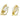 Bulgari 1970s Earrings Carved Rock Crystal 18K Yellow Gold Clip-Ons
