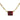 Aldo Cipullo Square Rhodonite Cabochon 18K Yellow Gold Necklace 1970