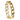 Bulgari 18K Curb Link Bracelet Tubular Two Tone White and Yellow Gold