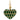 Vintage 18K Puffy Heart Pendant Plique A Jour Enamel with Diamonds Yellow Gold
