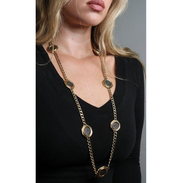 Bulgari Monete Yellow Gold Ancient Coin Curb Link Necklace 18k 8 Coins 35"