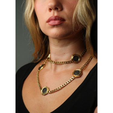 Bulgari Monete Yellow Gold Ancient Coin Curb Link Necklace 18k 8 Coins 35"