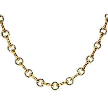 Cartier 18K Cable Link Necklace 18K Yellow and White Gold 27"