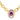 Cartier Paris 18 Karat Gold Amethyst With Garnet Set Inside Pendant Necklace