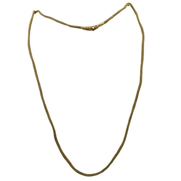Victorian Snake Long Necklace 21K Yellow Gold 51" Length