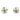 MAZ Pearl Diamond Earrings 18K Mother of Pearl White & Yellow Gold ~.78ctw