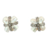 MAZ Pearl Diamond Earrings 18K Mother of Pearl White & Yellow Gold ~.78ctw