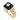 Van Cleef & Arpels Pave Diamond Black Onyx Band Ring 18K Yellow Gold Size 7
