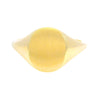 Oval 18K Signet Ring Yellow Gold Blank Size 7