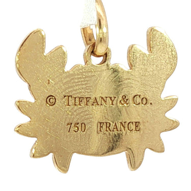 Tiffany & Co. Crab Charm French Pendant 18K Yellow Gold RARE