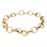 Tiffany & Co. 18K Clasping Charm Bracelet Yellow Gold 13 Charm Links 7.25"