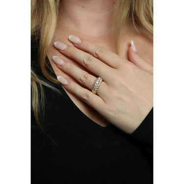 Estate Diamond Band 18K Yellow Gold Size 6.5 ~2.23ctw