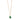 Vintage 14K Raw Emerald Pendant Necklace 20" ~9.6ctw Emerald