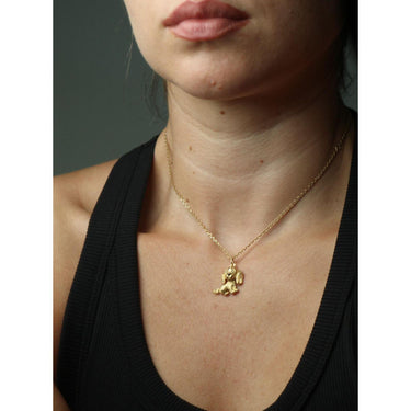 Van Cleef & Arpels Dog Pendant Necklace French 18K Yellow Gold