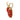 Estate 18K Coral Drop Earrings by Angeletti Roma Diamond Accents Yellow Gold
