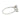 18K Diamond Clover Ring White Gold Size 7 ~0.5ctw Diamonds
