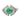 Estate Emerald Diamond Cocktail Ring Platinum ~1.96ctw Size 9