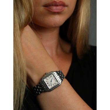 Cartier Jumbo Panthere Vintage Ref 1300 Stainless Steel Quartz
