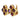 Bulgari Carre Earrings Amethyst Tourmaline Clip-ons 18K Yellow Gold