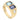 Bulgari Aqua Diamond Ring with Iolite 18K Yellow Gold