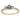 Vintage Yogo Sapphire Diamond Three Stone Ring 14K Yellow Gold GIA Certificate