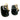 Kieselstein Cord 18K Gold Earrings Egyptian Revival Black Gold