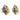Bulgari Diamond Earrings in 18K Yellow and White Gold ~1.4 ctw Circa 1980