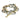 David Yurman Oval Link Chain Bracelet Sterling 18K Yellow Gold Extra Large Size