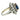 Chaumet Paris Burma No-Heat Sapphire & Diamond Cluster Ring Platinum