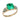 Victorian Emerald Engagement Ring 2.22ct Columbian F1 GIA Ring 14K
