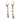 Victorian Diamond Drop Earrings 18K Silver Topped ~2.24ctw