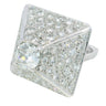 Dinh Van Diamond Pyramid Ring French 18K White Gold ~5.65ctw With Papers