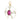 Platinum Art Deco Charm Pendant Ruby and Diamond Figural Piece