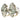 Bulgari Diamond Earrings in 18K Yellow and White Gold ~1.4 ctw Circa 1980