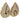 Bulgari Pavé Diamond Earring Teardrop Puzzle Design 18K Yellow Gold