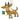 Boucheron Paris 18K Animal Brooch Goat Carrying Clover Yellow Gold