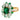 Oscar Heyman Emerald Diamond Ring Cluster 18K Yellow Gold & Platinum