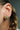 Designer 18K Diamond Button Earrings by MAZ Omega Clip Back ~.24ctw