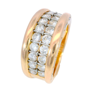 Cartier Paris Diamond Band Ring 18K Rose Gold Size 6